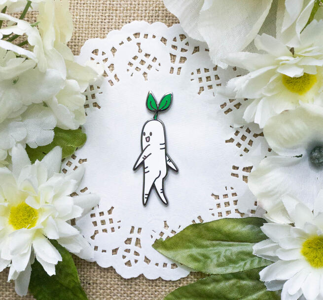 Original Daikon Enamel Pin