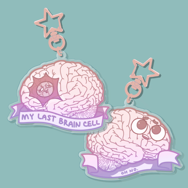 Original Brain Shaker Keychain