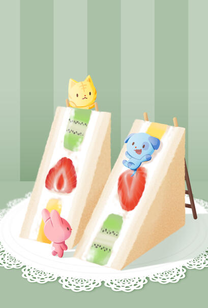 Original Fruit Sandwich Print