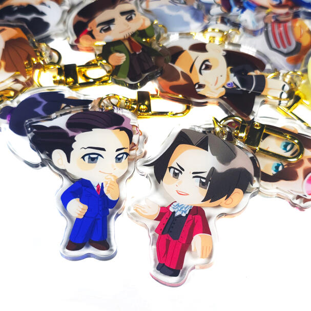 Ace Attorney Keychains